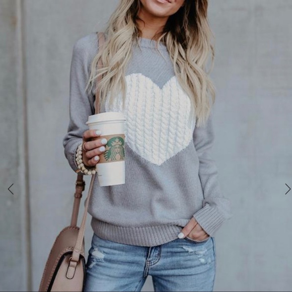 Infinity Raine Sweaters - ✨RESTOCKED✨SO MUCH LOVE SWEATER-GREY